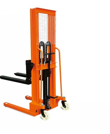 NIULI Strong Manual Hand Stacker 2 Ton Forklift Pallet Hand Hydraulic Stacker Fork Lift Manual Stacker Forklift 