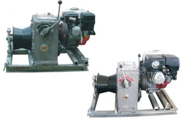 Gasoline Engin Powered Winch, Apply To Erecting Pylon And Saging Operation In Line Construction