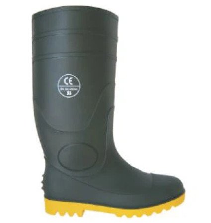 TH-1103 PVC Safety Boots, 100% PVC, Steel Toe And Steel Plate Inside.