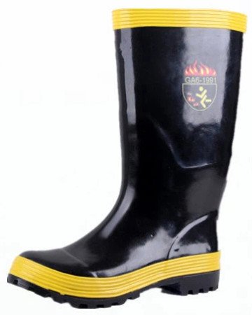 TH-7620 Fireman's Boots, Material:standard Rubber SCR5 Waterproof Anti-slip Wear-resisting, With Steel Plate, Heat Insulation And Fire Retardancy