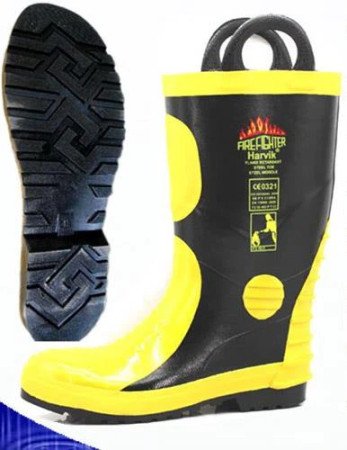 TH-7610 Fireman's Boots With Steel Plate, Heat Insulation And Fire Retardancy, Waterproof Anti-slip Wear-resisting