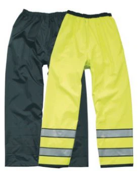 THV-T03 High Visibility Trousers, With Pockets, Navy Bottom.