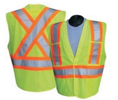 THV-608 High Visibility Reflective Safety Vest, 100% Polyester Knitted Fabric.