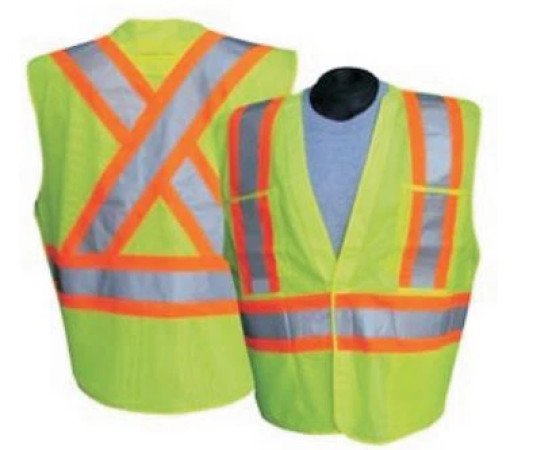 THV-608 High Visibility Reflective Safety Vest, 100% Polyester Knitted Fabric.