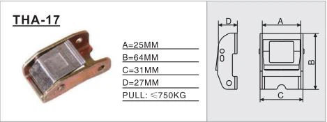 THA-17 Ratchet / Cam Buckle, surface spray process, not easy to rust, no deformation