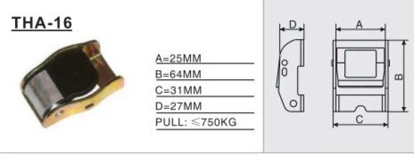 THA-16 Ratchet / Cam Buckle, can withstand large pulling force, safe and practical