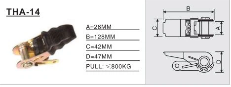 THA-14 Ratchet / Cam Buckle, surface spray process, not easy to rust, no deformation