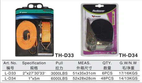 TH-D33 / TH-D34 Ratchet Tie Down, a fixture for reinforcing steel formwork and compacting wood, mainly for tensioning