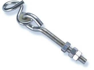 Zinc Plated Swing Hook with Bolt and 3 Nuts High Quality